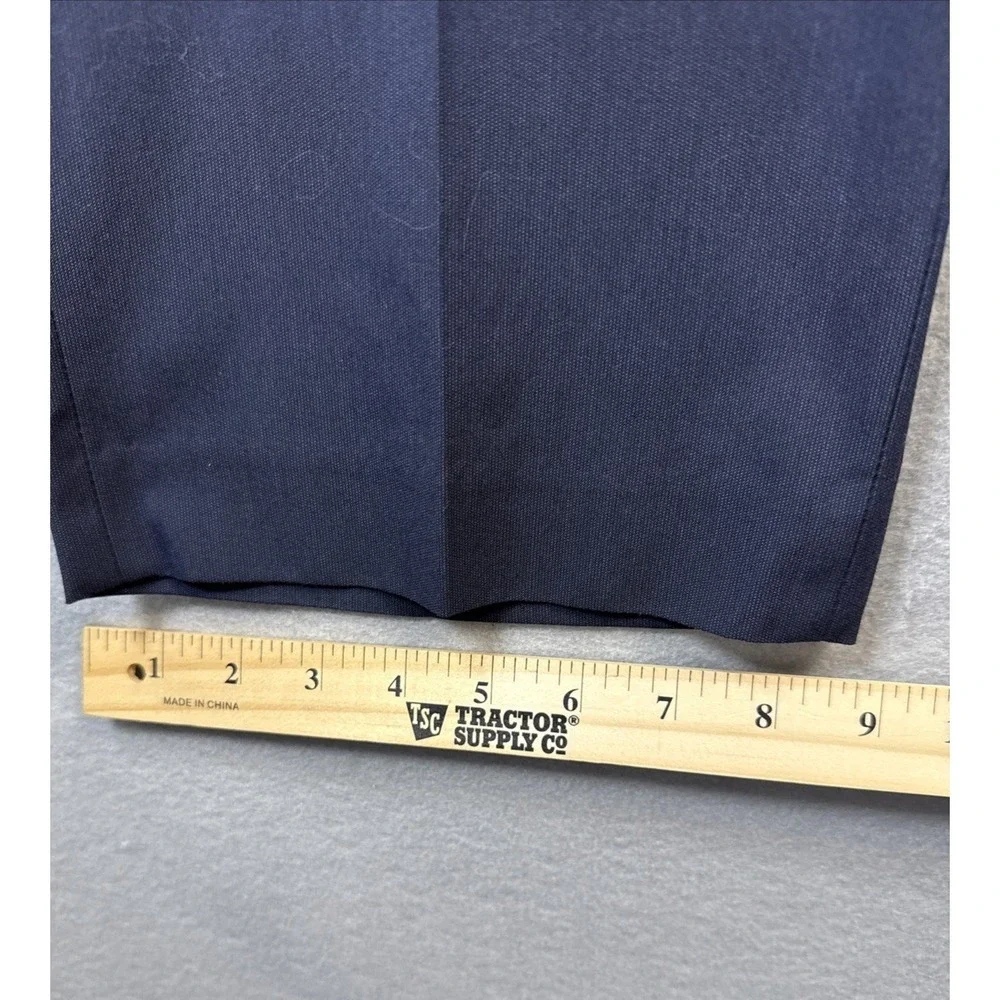 Ralph Lauren Mens Dress Pants 40x30 Navy Blue Stretch Flat Front Trousers Career